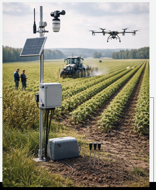 Разработка IoT мониторинга полей в Кирове-Чепецке от 9243 р. | АвикейКрв