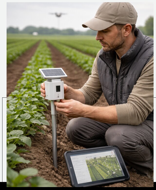 IoT мониторинг сельскохозяйственных полей и контроля в Кирове-Чепецке